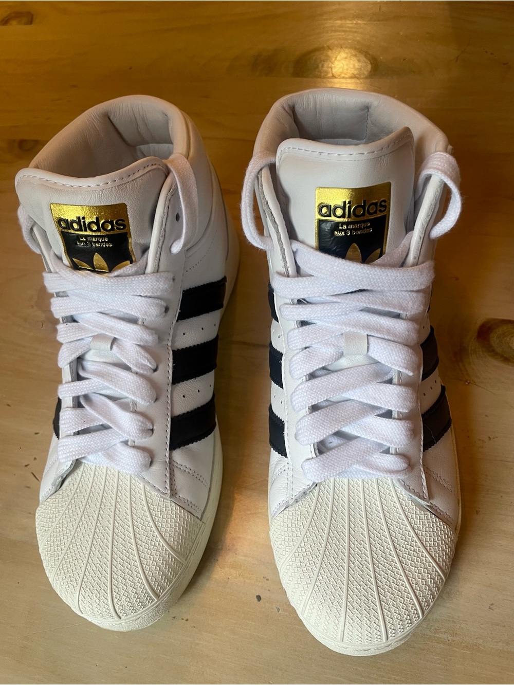 Men’s Adidas Superstar High Top Sneakers